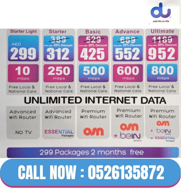 dubai internet packages