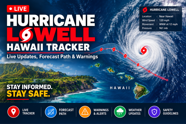 Hurricane Lowell Live Track